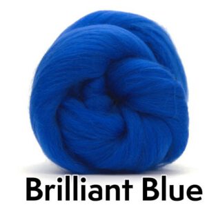 Blues | Extrafine Merino Wool Roving (Top), 18-19 Micron, 50 gr. (1.76 oz). For Wet Felting, Nuno Felting, Needle Felting, Spinning. - Image 4