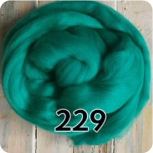 Blues | Extrafine Merino Wool Roving (Top), 18-19 Micron, 50 gr. (1.76 oz). For Wet Felting, Nuno Felting, Needle Felting, Spinning. - Image 15