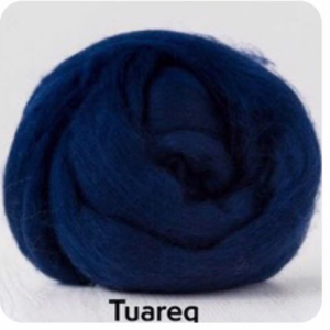 Blues | Extrafine Merino Wool Roving (Top), 18-19 Micron, 50 gr. (1.76 oz). For Wet Felting, Nuno Felting, Needle Felting, Spinning. - Image 25