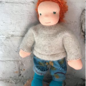 DollyMo - Mohair Bouclé (large curl) for Waldorf Doll Hair, Natural Cloth Doll, Natural Crafting - Image 8