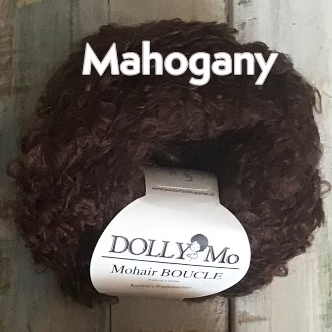 DollyMo - Mohair Bouclé (large curl) for Waldorf Doll Hair, Natural Cloth Doll, Natural Crafting - Image 16