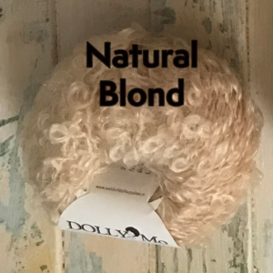 DollyMo - Mohair Bouclé (large curl) for Waldorf Doll Hair, Natural Cloth Doll, Natural Crafting - Image 17