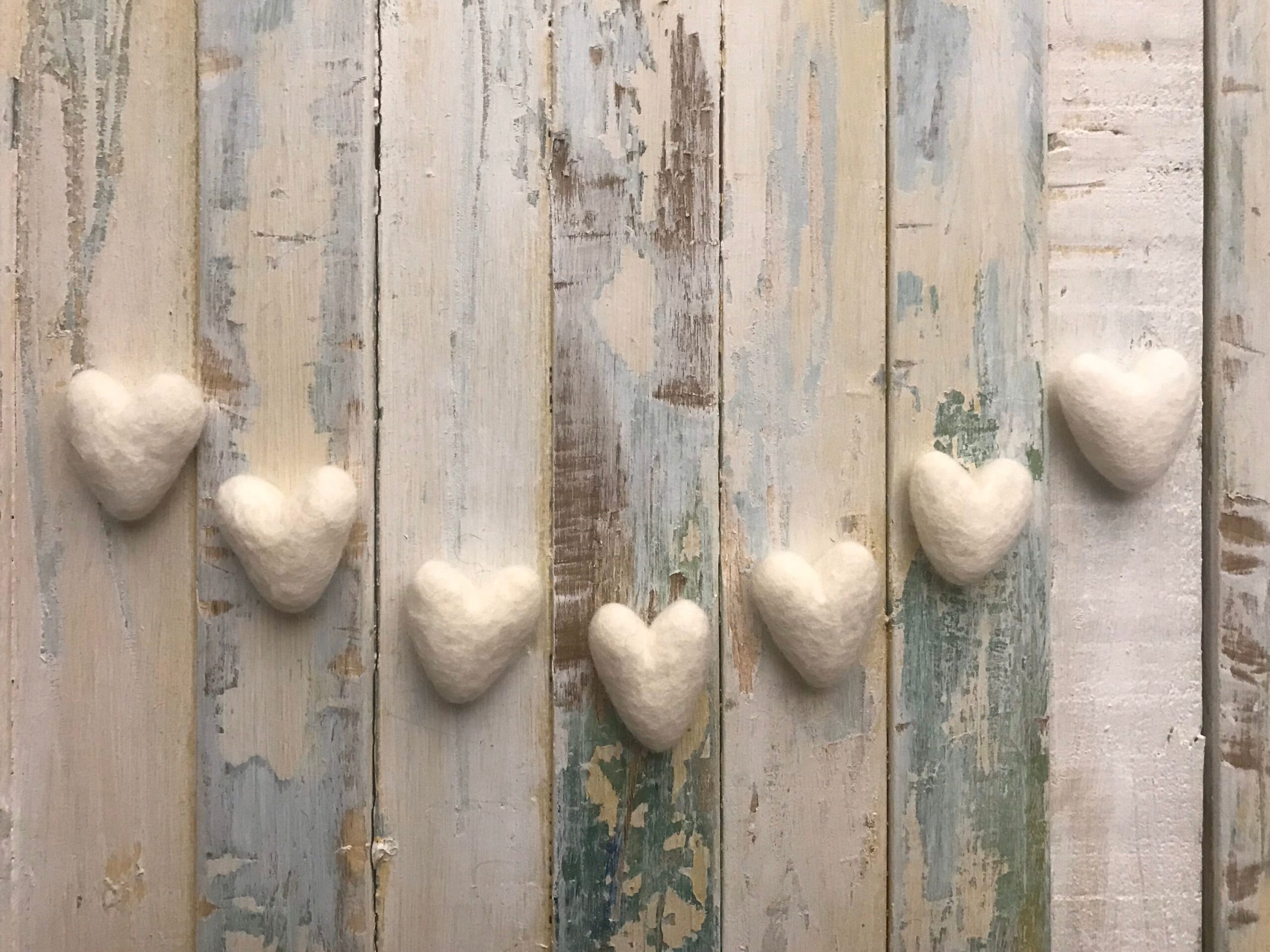 Felt Heart or Star or Drop – 100% Wool – Natural Colour – Great for Dyeing - Image 5