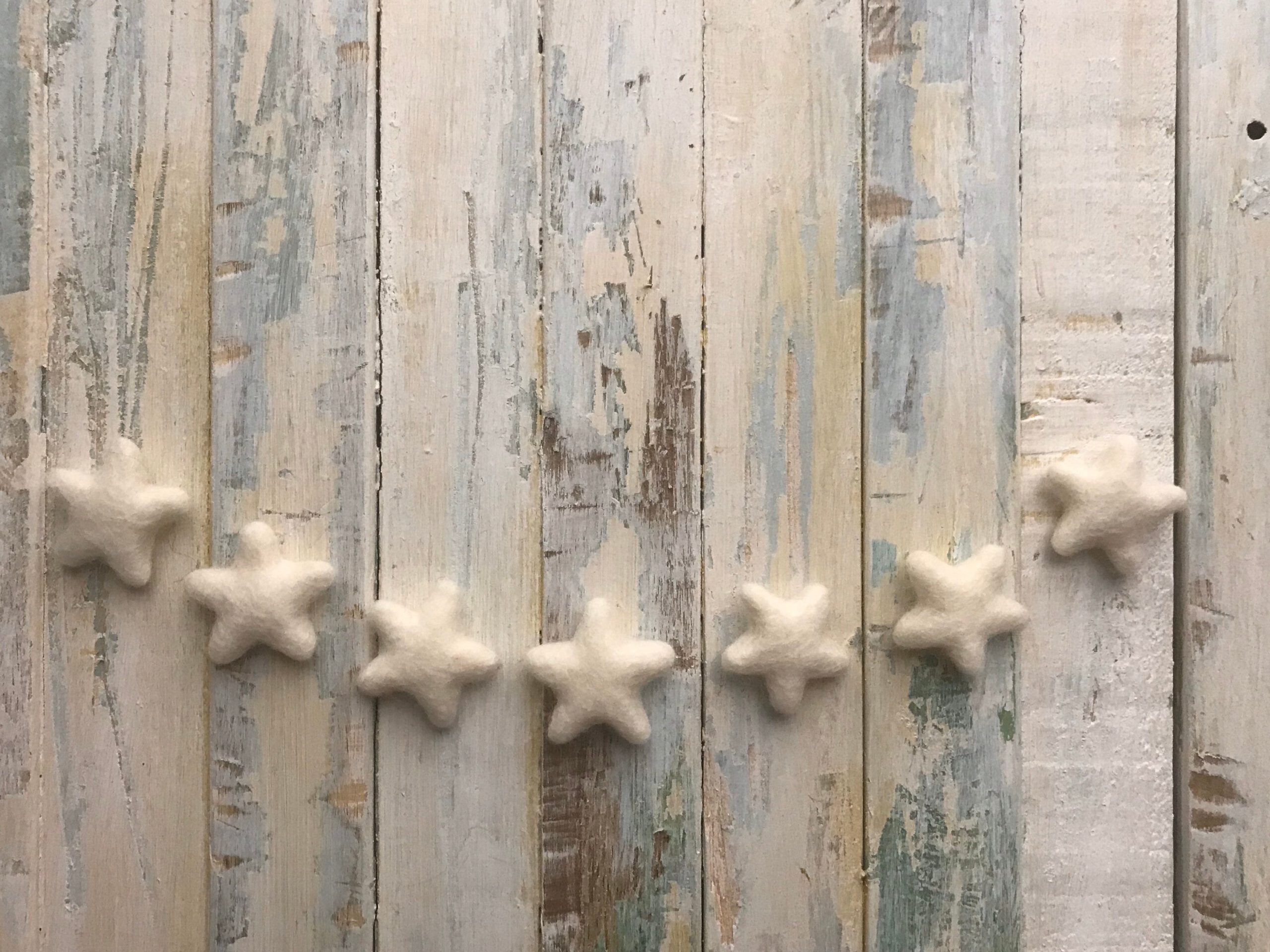 Felt Heart or Star or Drop – 100% Wool – Natural Colour – Great for Dyeing - Image 7