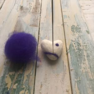 Felt Heart or Star or Drop – 100% Wool – Natural Colour – Great for Dyeing - Image 4