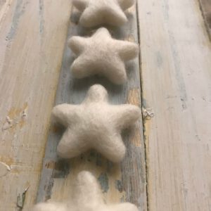 Felt Heart or Star or Drop – 100% Wool – Natural Colour – Great for Dyeing - Image 8