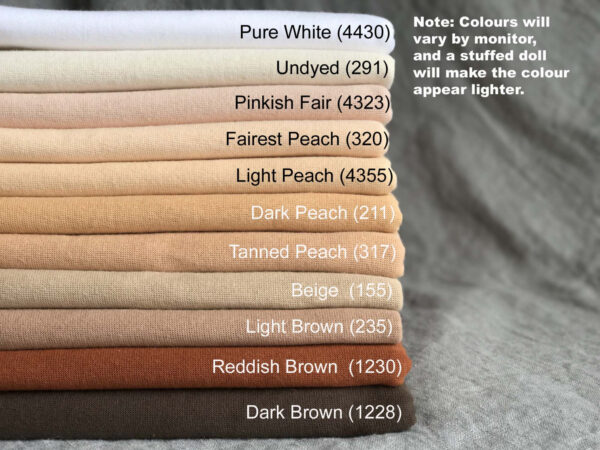 Heavy Doll-Making Jersey, Heavyweight, Swiss Quality, Laib Yala, Waldorf Doll Making