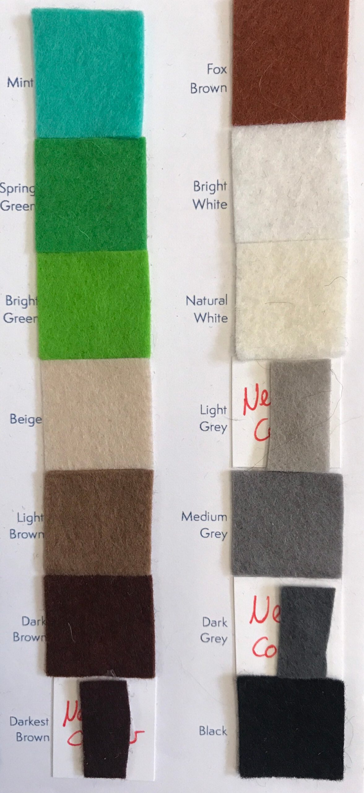 Large Sheets - Pure Wool Felt - 40 x 40cm (15.75" x 15.75") 100% Wool - Image 3