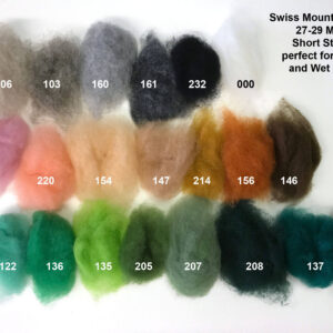 Swiss Mountain Sheep - Dyed Batt - Bergschaf - Valois - 27 micron - 50 gram units - Image 4