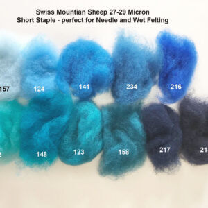 Swiss Mountain Sheep - Dyed Batt - Bergschaf - Valois - 27 micron - 50 gram units - Image 3