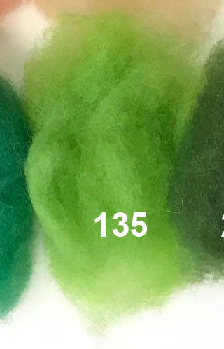 Swiss Mountain Sheep - Dyed Batt - Bergschaf - Valois - 27 micron - 50 gram units