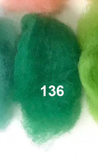 Swiss Mountain Sheep - Dyed Batt - Bergschaf - Valois - 27 micron - 50 gram units