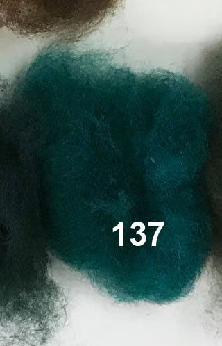 Swiss Mountain Sheep - Dyed Batt - Bergschaf - Valois - 27 micron - 50 gram units