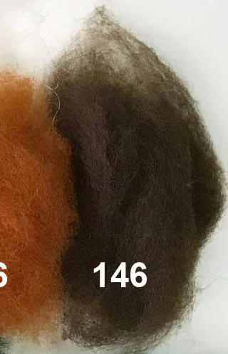 Swiss Mountain Sheep - Dyed Batt - Bergschaf - Valois - 27 micron - 50 gram units