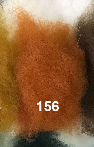 Swiss Mountain Sheep - Dyed Batt - Bergschaf - Valois - 27 micron - 50 gram units