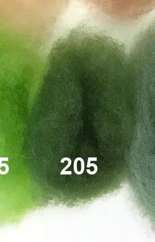 Swiss Mountain Sheep - Dyed Batt - Bergschaf - Valois - 27 micron - 50 gram units