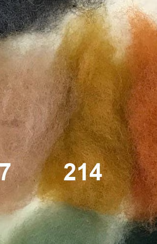 Swiss Mountain Sheep - Dyed Batt - Bergschaf - Valois - 27 micron - 50 gram units