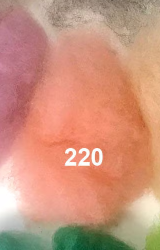 Swiss Mountain Sheep - Dyed Batt - Bergschaf - Valois - 27 micron - 50 gram units