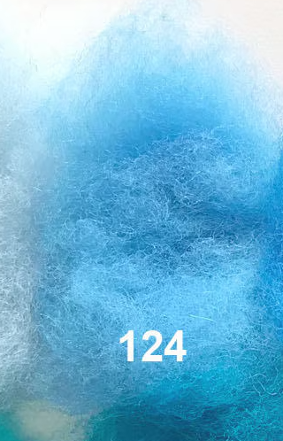 Swiss Mountain Sheep - Dyed Batt - Bergschaf - Valois - 27 micron - 50 gram units