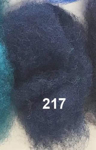 Swiss Mountain Sheep - Dyed Batt - Bergschaf - Valois - 27 micron - 50 gram units