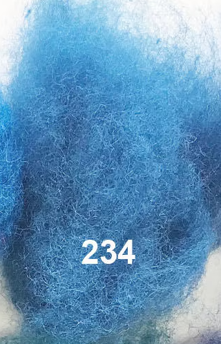 Swiss Mountain Sheep - Dyed Batt - Bergschaf - Valois - 27 micron - 50 gram units