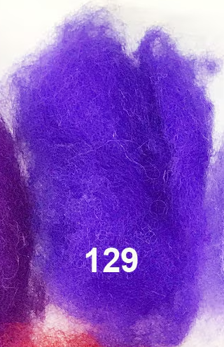 Swiss Mountain Sheep - Dyed Batt - Bergschaf - Valois - 27 micron - 50 gram units