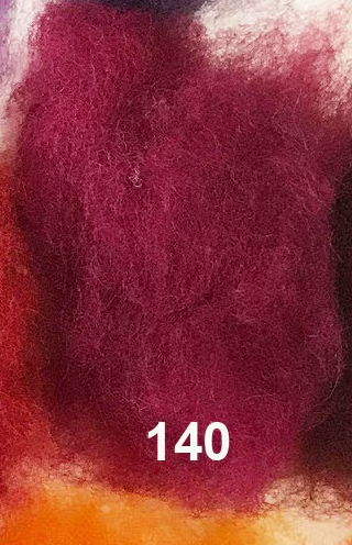 Swiss Mountain Sheep - Dyed Batt - Bergschaf - Valois - 27 micron - 50 gram units