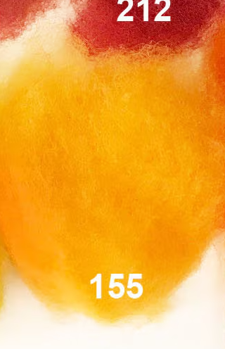 Swiss Mountain Sheep - Dyed Batt - Bergschaf - Valois - 27 micron - 50 gram units