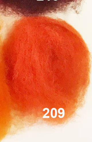 Swiss Mountain Sheep - Dyed Batt - Bergschaf - Valois - 27 micron - 50 gram units