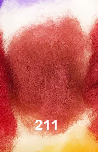 Swiss Mountain Sheep - Dyed Batt - Bergschaf - Valois - 27 micron - 50 gram units