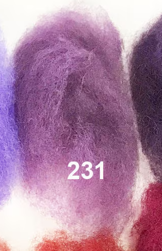 Swiss Mountain Sheep - Dyed Batt - Bergschaf - Valois - 27 micron - 50 gram units